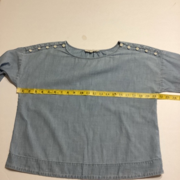 Madewell Size Small Convertible Cold Shoulder  Top - Picture 4 of 10
